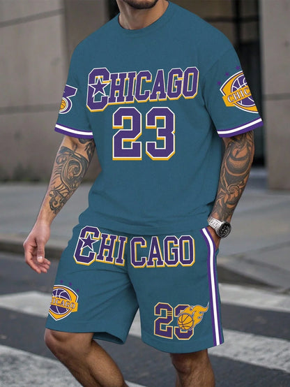 Men's Plus Size Basketball Clothing Set