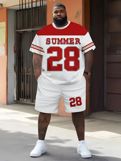 Men's Plus Size Basketball Clothing Set